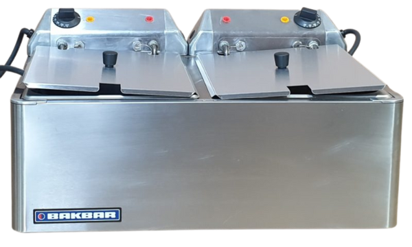 Bakbar EC64 On Counter Twin Tank Deep Fryer