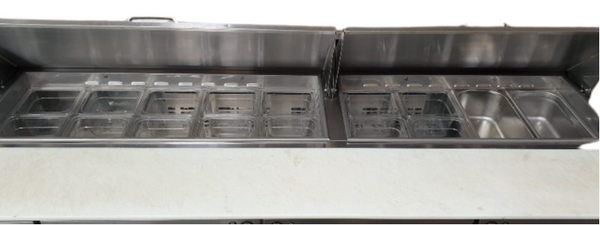 Skipio SHR18-3 Salad Side Prep Table w/ Fridge