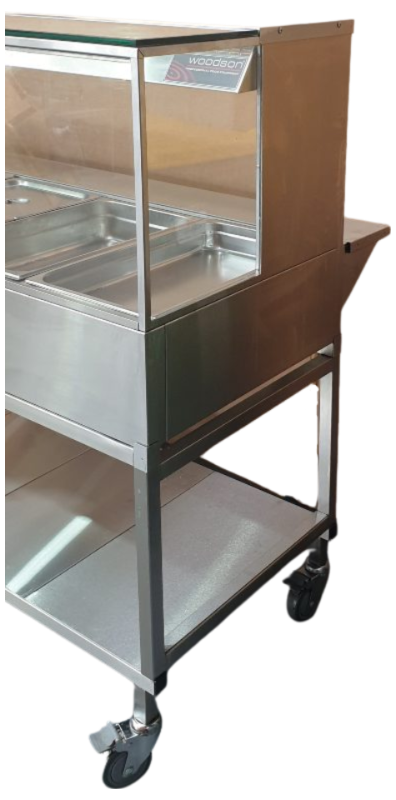 Woodson W.HFSQ25 A Bain Marie 2 rows, 5 bays w/ trolley