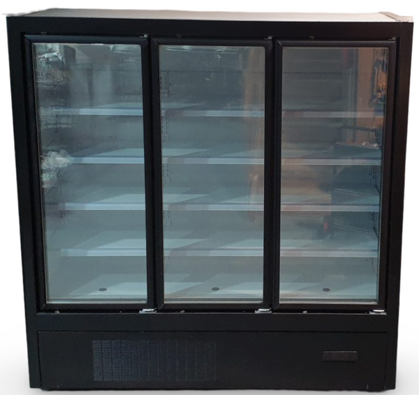 Blizzard 1.2 3 Glass Door Upright Freezer