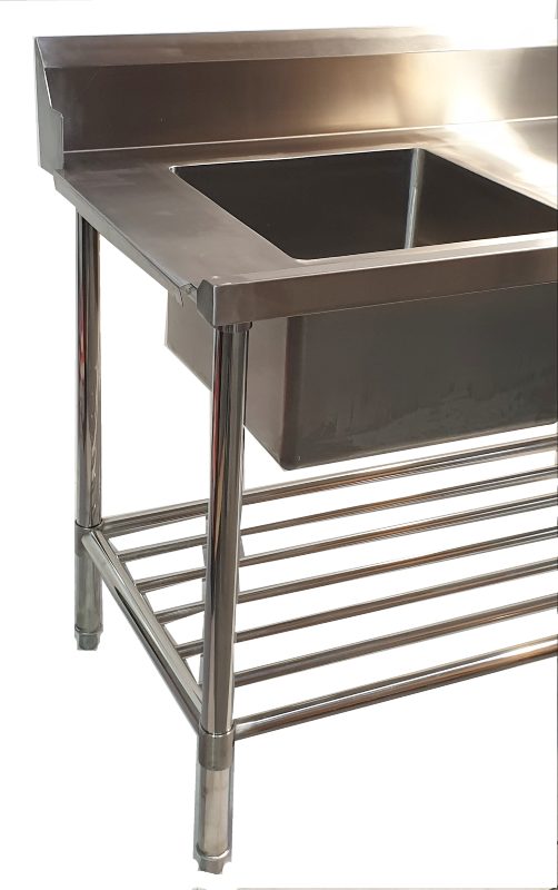 FED SSBD7-1500/A Left Inlet Single Sink Dishwasher Bench