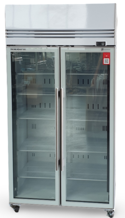 Skope TMF1000N-A 2 Glass Door Upright Freezer