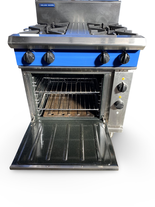 Blue Seal GE54D 4 Burner Gas Range with Electric Convection Oven
