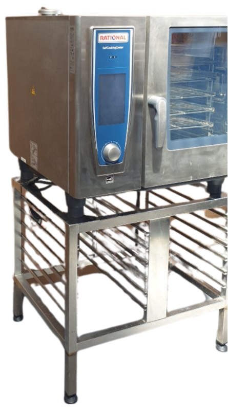 Rational SCC WE 61 Electric 6 tray combi oven w/ Stand