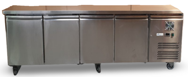 FED XUB6C22S4V Under Counter 4 Door Chiller