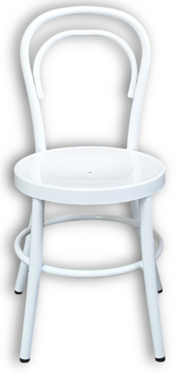 Cintesi Twist Bentwood White Aluminium Chair (Set of 8)