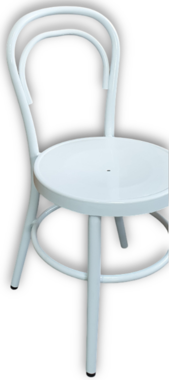 Cintesi Twist Bentwood White Aluminium Chair (Set of 8)