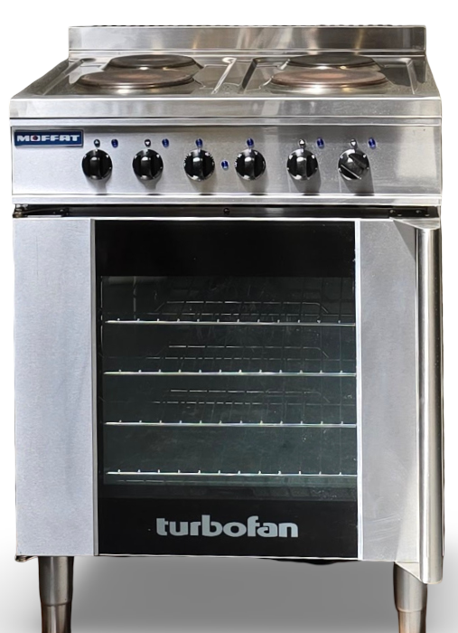 Turbofan E931M 4-Hob with Electric Convection Oven Range