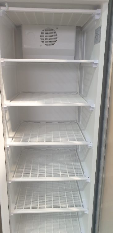 FED HF400G S/S Glass Door Display Freezer