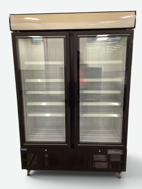 Polar GH429-A 2 Door Upright Display Freezer