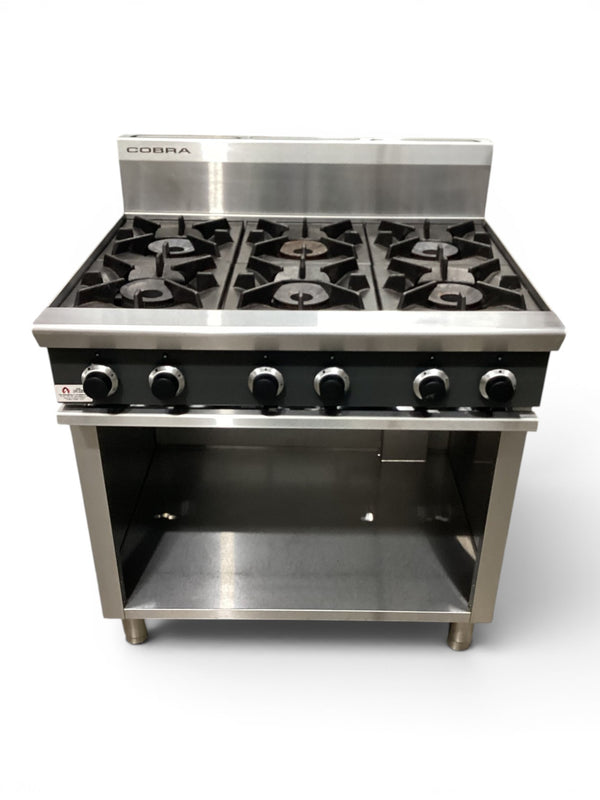 Cobra C9D 6 Burner Gas Cooktop on Cabinet Base