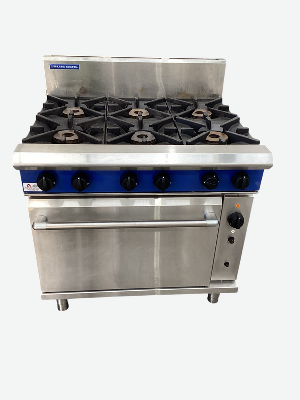 Blue Seal G56D 6-Burner Range with Gas Convection Oven