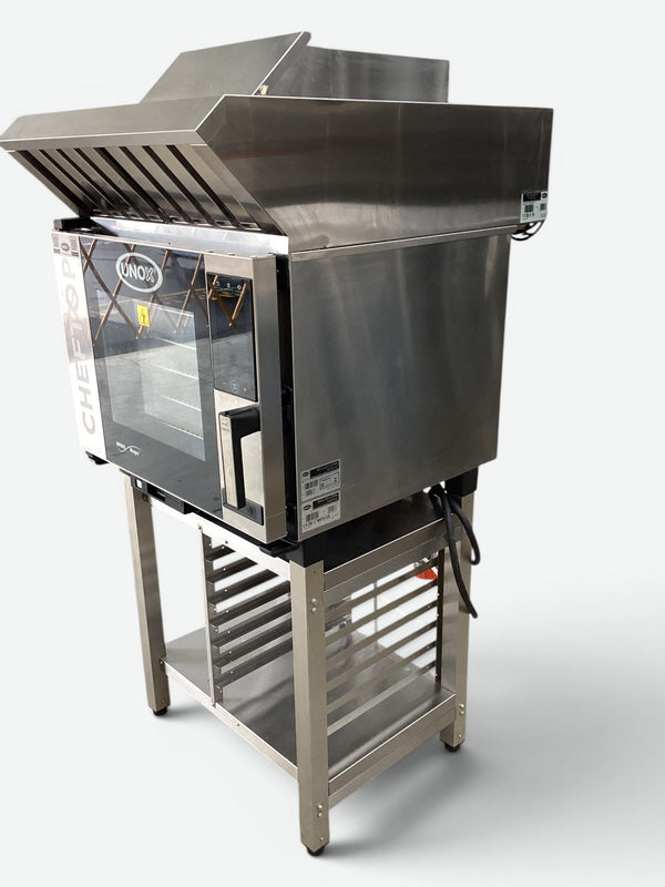 Unox XEVC-0511-EPRM Combi Oven with Hood & Stand