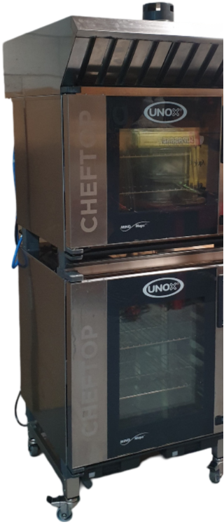 Unox XEVC-0511-EPR CHEFTOP MIND.Maps Oven Double Stack + Stand + Ventless Hood