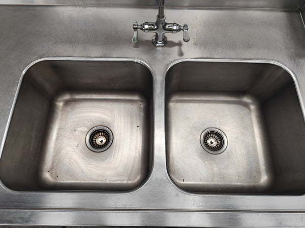 Stainless Steel Inlet Bench with Sink and Faucet