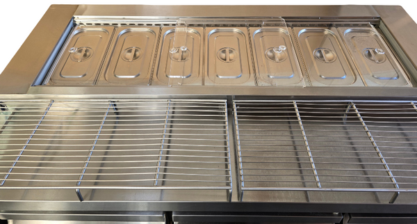Thermaster PWB180 3 Door Sandwich Prep Fridge