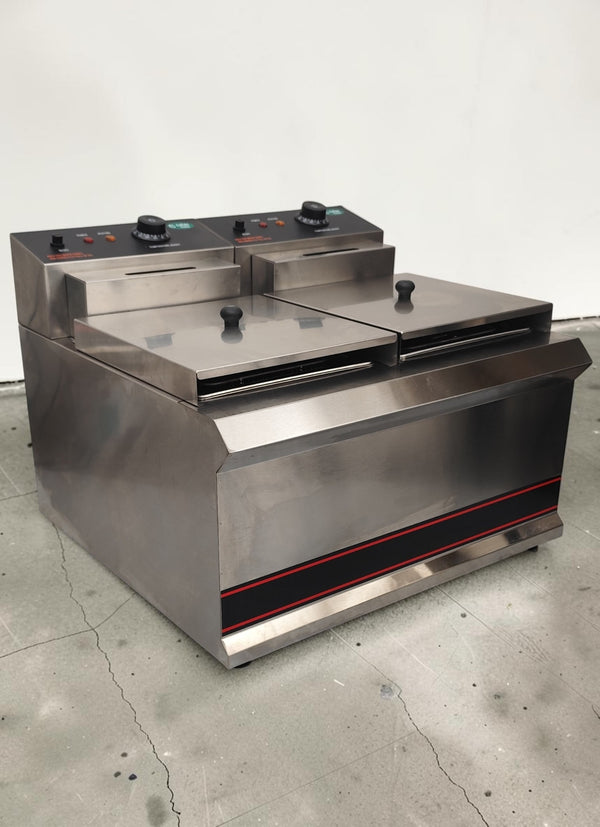 Catermaster TT-WE38A Benchtop Twin Electric Fryer
