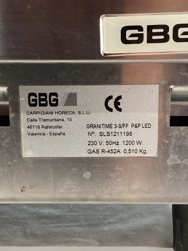 GBG Granitime 3 Granita Slushy Machine