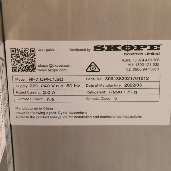 Skope Reflex 1 Door Upright Chiller