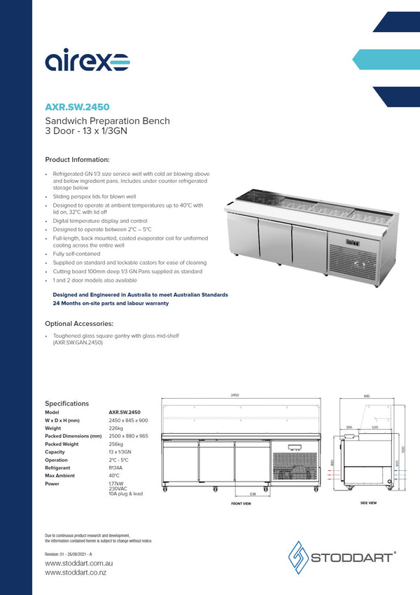 Airex AXR.SW.2450 - Preparation Bench