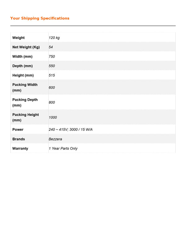 Bezzera BZB2016S2DE - 2 Group Coffee Machine