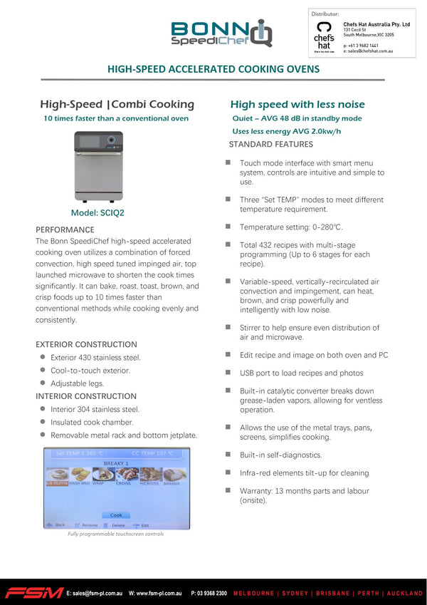 Bonn iQ Speedichef - Speed Oven