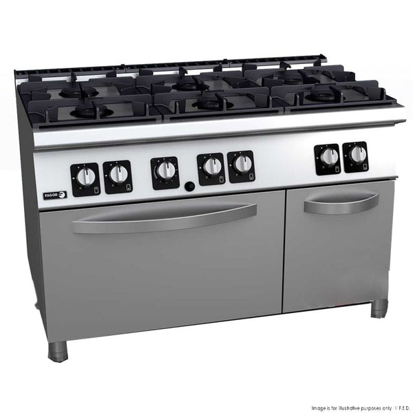 Fagor C-G761H - 6 Burner Range Oven
