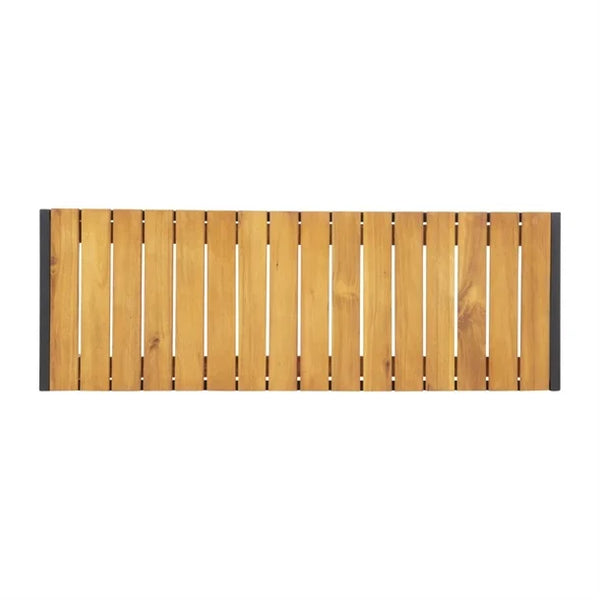Bolero DS154 - Two Steel & Acacia Benches 1000x350mm