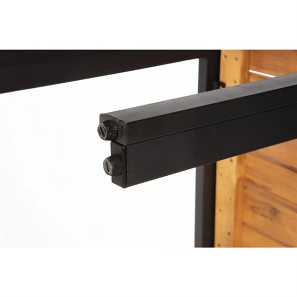 Bolero DS154 - Two Steel & Acacia Benches 1000x350mm
