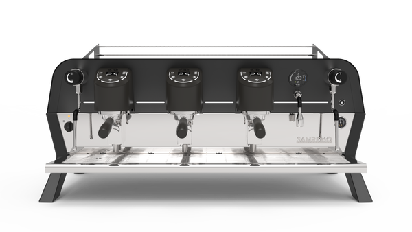 Sanremo F18 Tall Single Boiler LED Black - 3 Group Coffee Machine