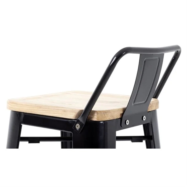 Bolero FB623 - Four Bistro High Stools With Backrest