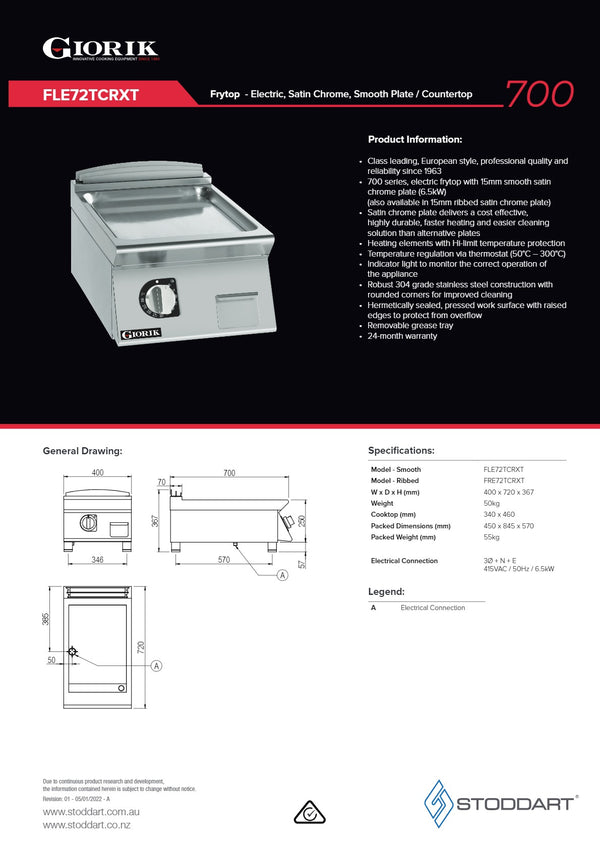 Giorik FRE72TCRXT - Griddle