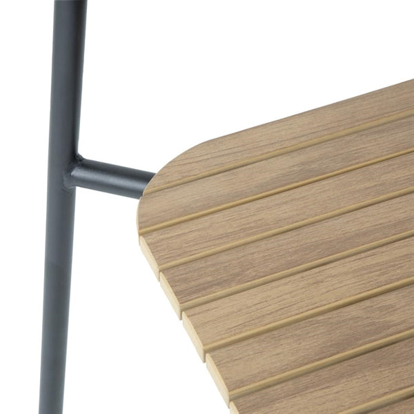 Bolero FU537 - Four Santorini Wood Effect Outdoor Chairs