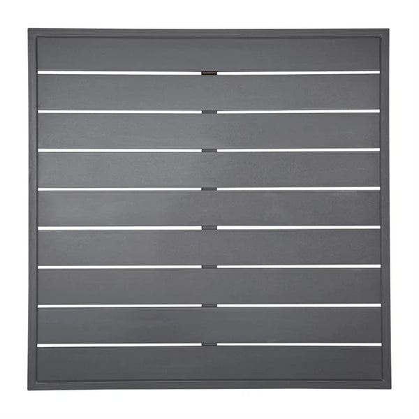 Bolero FW597 - Dark Grey Square Aluminium Table Top 700mm