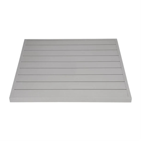 Bolero FW598 - Light Grey Square Aluminium Table Top 700mm