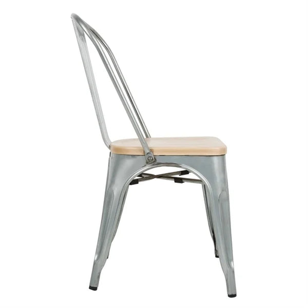 Bolero GM642 - Four Dining Side Chairs with Wood Seat Pads