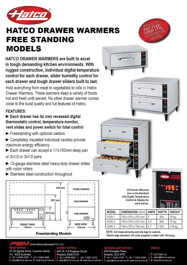 Hatco HDW-2 - Warming Drawers