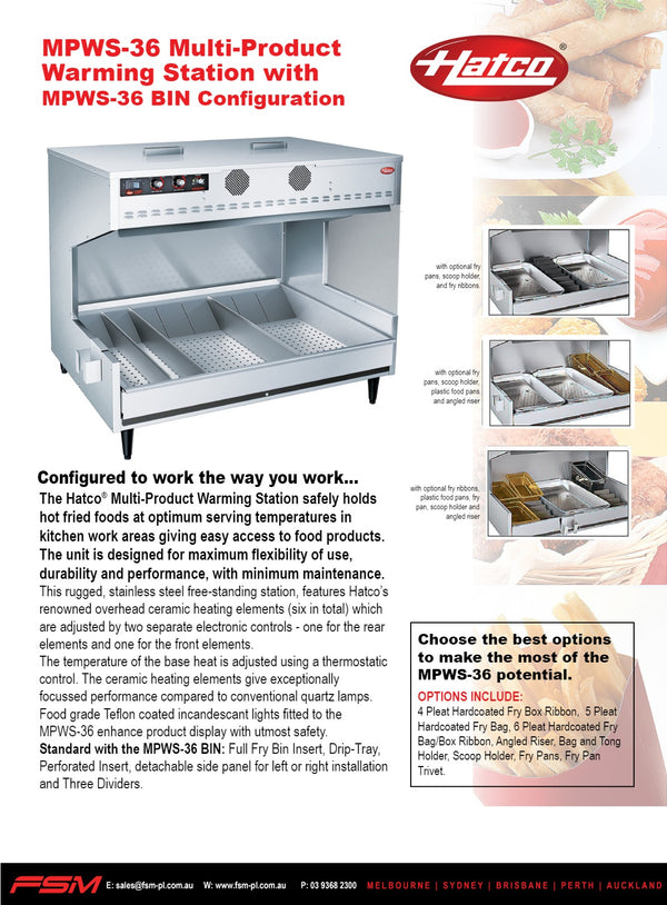 Hatco Glo-Ray MPWS-36 - Multi-Product Warming Station
