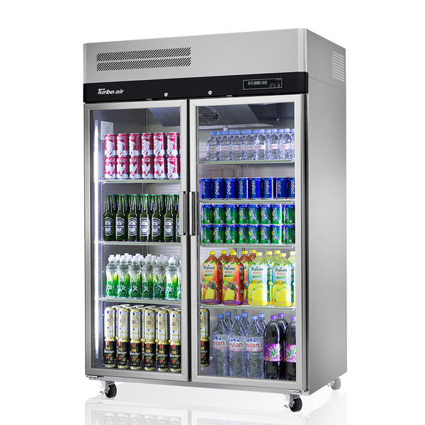 Turbo Air KR45-2G-N - Double Glass Door Refrigerator