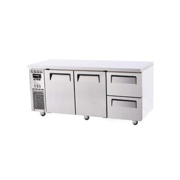 Turbo Air KUR18-2D-2-N - 1800mm Double Solid Door & Double Drawer Refrigerator