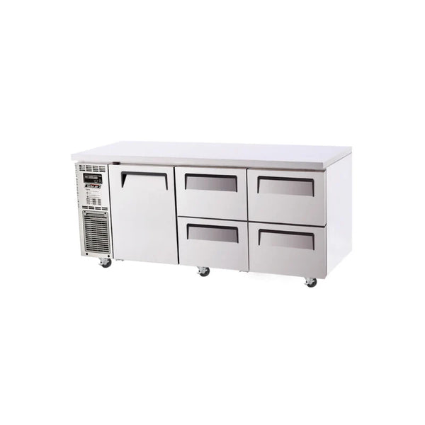 Turbo Air KUR18-2D-4-N - 1800mm Single Solid Door & 4 Drawer Refrigerator