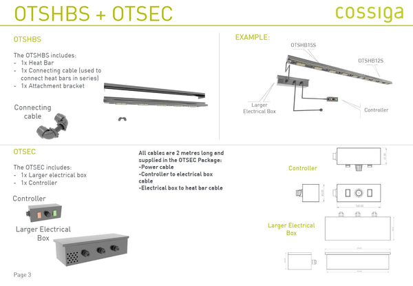 Cossiga OTSHB15S - Heat Bar