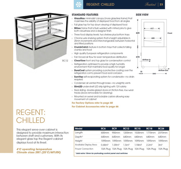 Festive Regent RC6/2 - Cold Food Display