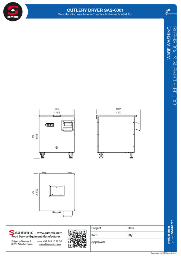 Sammic SAS-6001 - Cutlery Polisher