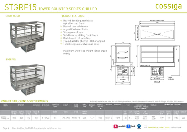 Cossiga STGRF15-SD - Hot Food Display