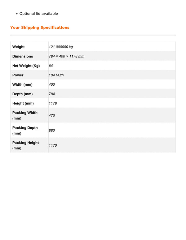 Frymax VP122LPG - Fryer
