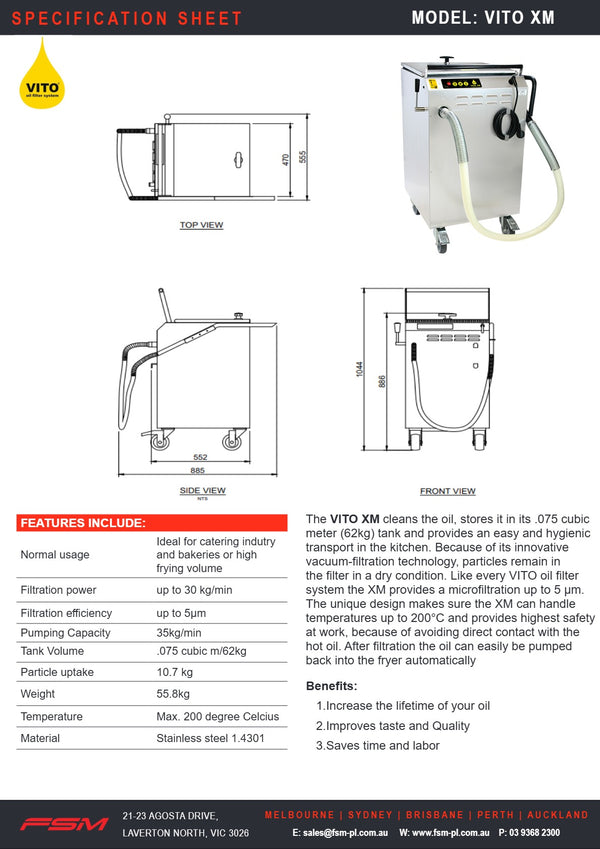 Vito XM - Vacuum Filtration System