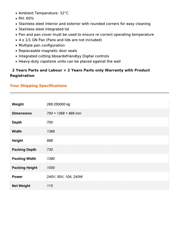 FED-X XGNS1300S - Salad Prep Fridge