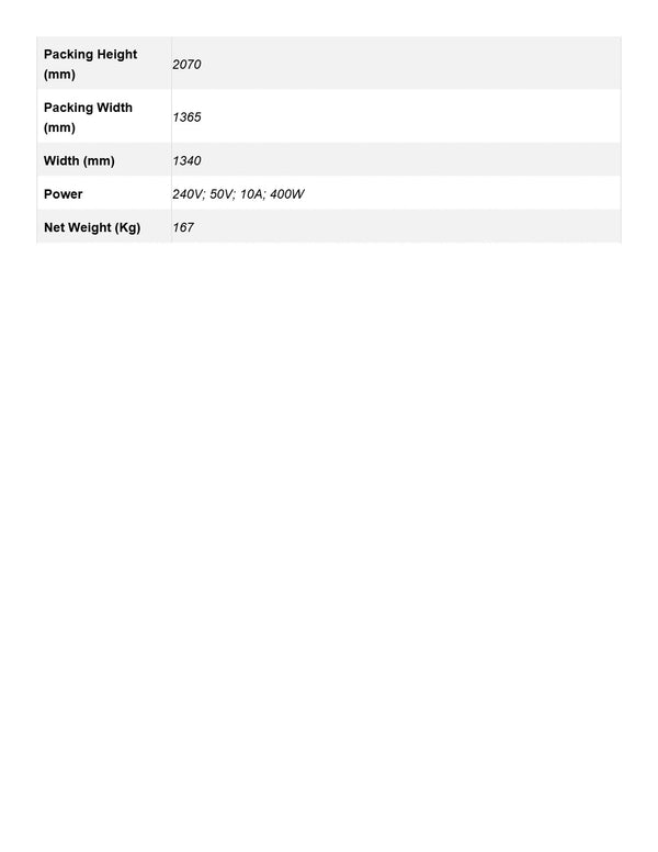 FED-X XURC1200G2V - Upright Fridge