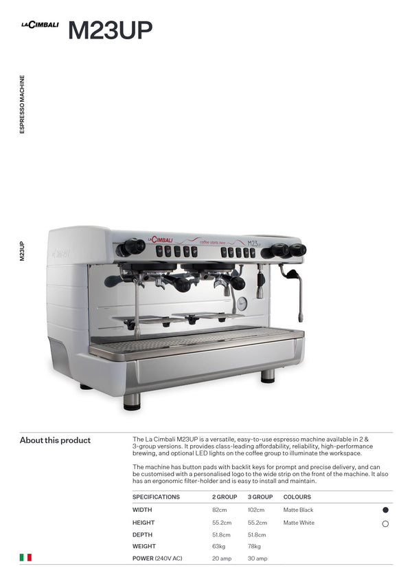 La Cimbali M23 - 2 Group Coffee Machine